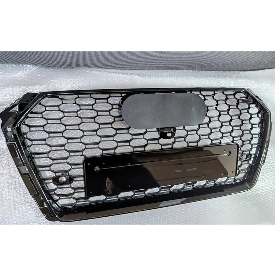 Для RS4 Style Front Sport Hex Mesh Honeycomb Hood решетка глянцевый черный для Audi A4/S4 B9 2017-2019 |