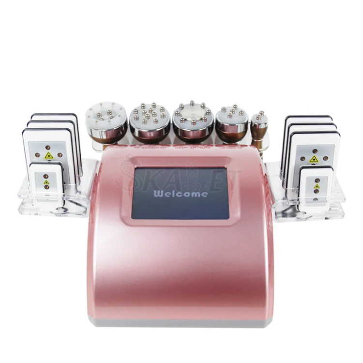 

6 In 1 Ultrasonic Cavitation Machine Multifunctional Lipo Vacuum Radio Frequency Laser Slimming