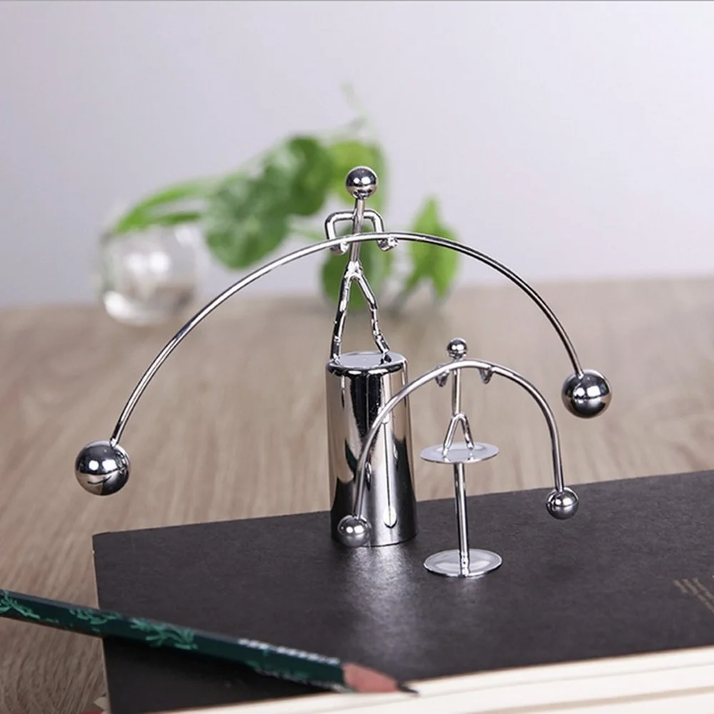 

Newtons Cradle Steel Balance Ball Fun Development Educational Desk Toy Physics Science Pendulum Iron Kids Toy for Child Gift