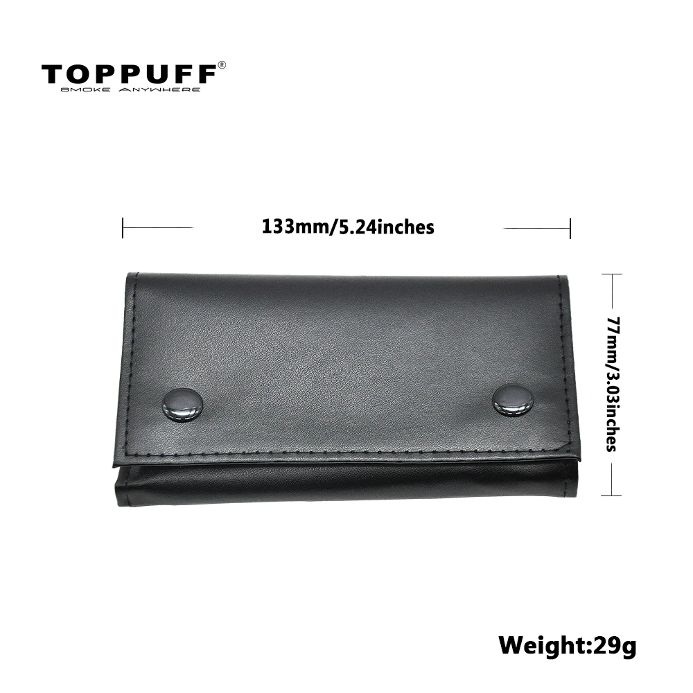 TOPPUFF искусственной кожи кисет сигаретная табачная органайзер для труб сумка
