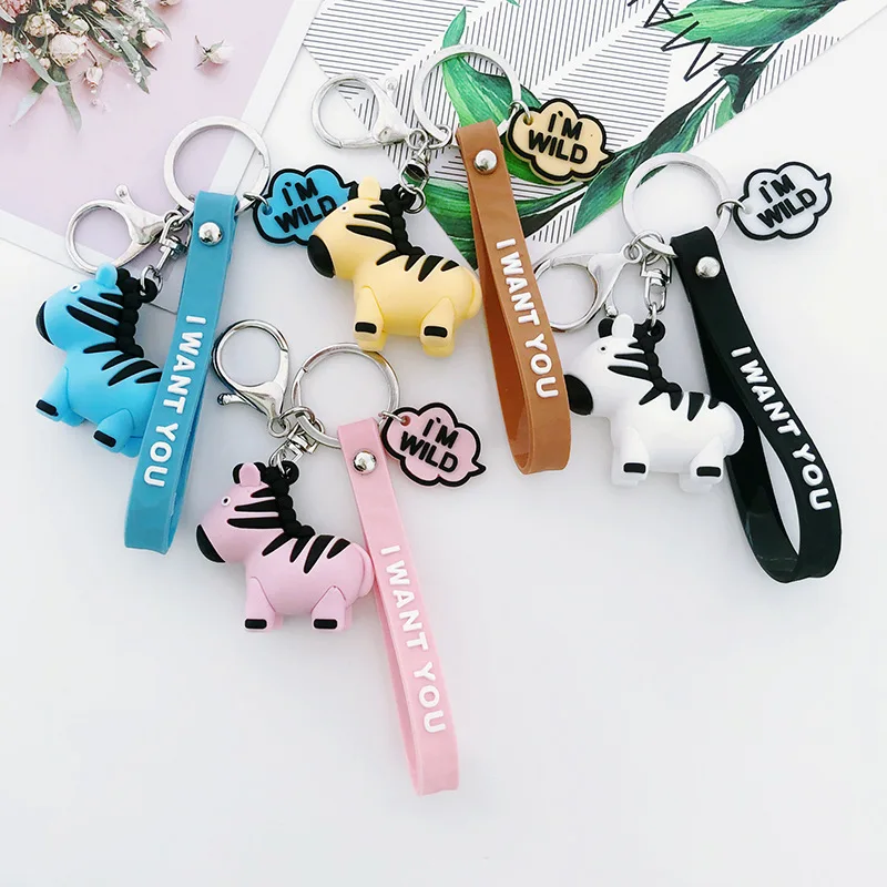 

South Korea New Fashion Cute Epoxy Pony Doll Key Chain Car Pendant Couple Bag Key Chain Pendant Creative Gift