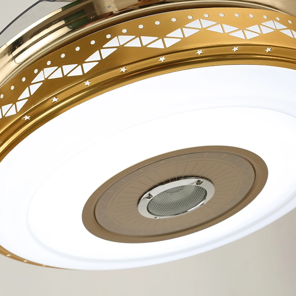 Музыкальный потолочный вентилятор 42 дюйма светильник с приложением для телефона