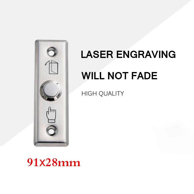 

Electronic Door Exit Button Access Control System Main Switch Push Button Release Button Switch Top quality Stainless Steel