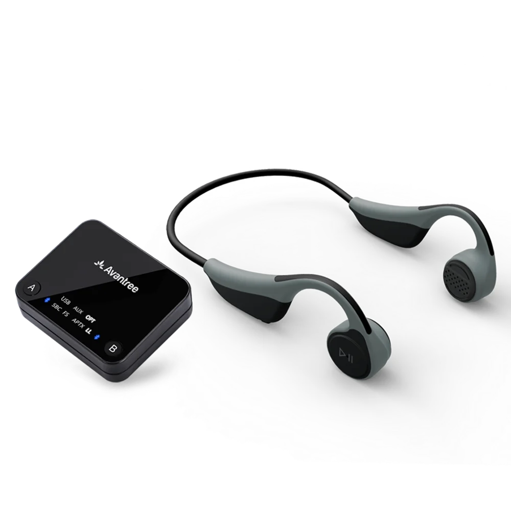 Наушники Avantree с низкой задержкой костной проводимости набор для просмотра ТВ |