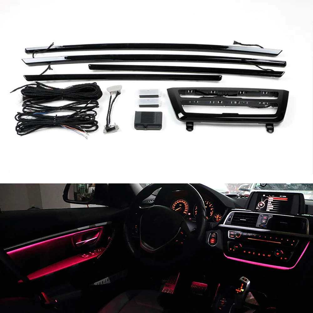 Интерьер автомобиля декоративные светодиодные лампы для внешней двери полосы
