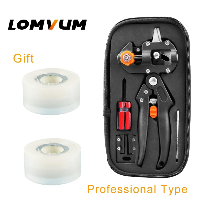 Professional Model LOMVUM новые садовые инструменты ножницы для обрезки растений с 2 лезвиями из нержавеющей стали набор для прививки ножниц садовые инструменты секаторы секатор - Цвет: Professional Model