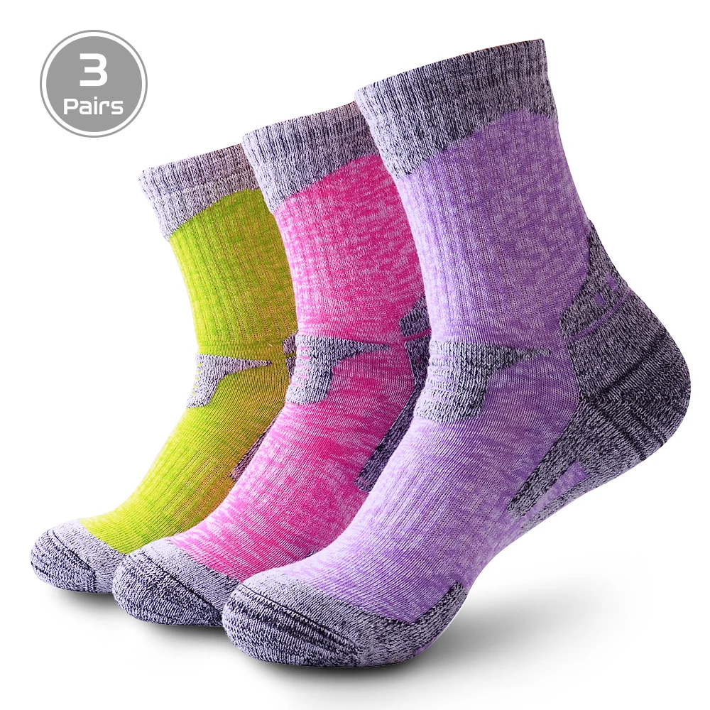 Забавные носки для бега мужчин и женщин 2/3 пар зимние толстые термоноски с