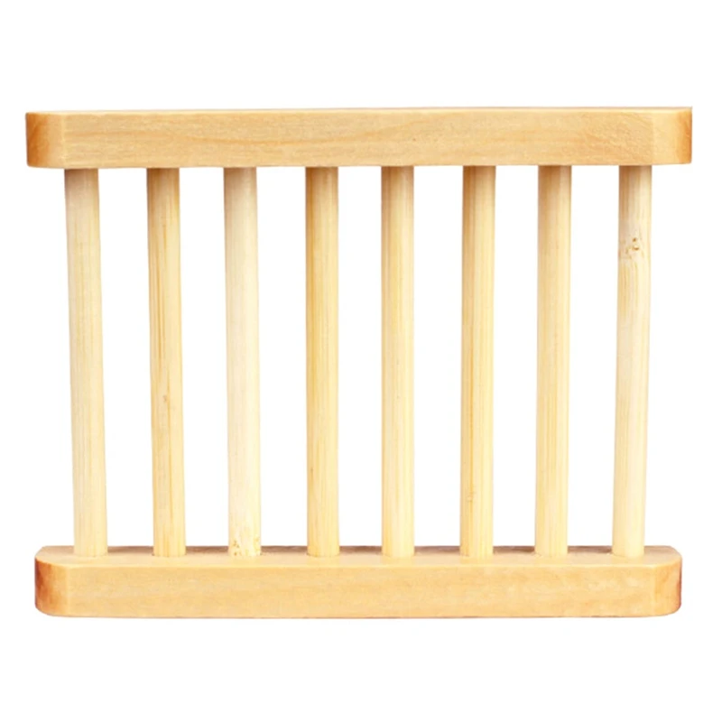 Поднос для мыла из натурального бамбука деревянный держатель полка хранения