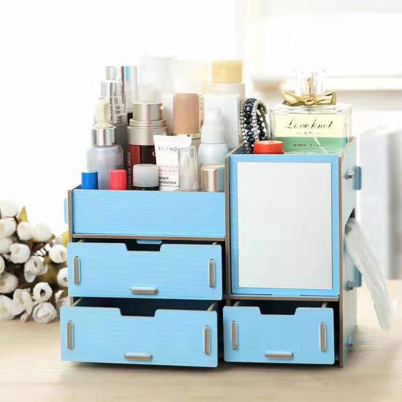 1 шт. деревянный ящик для хранения косметики | Дом и сад