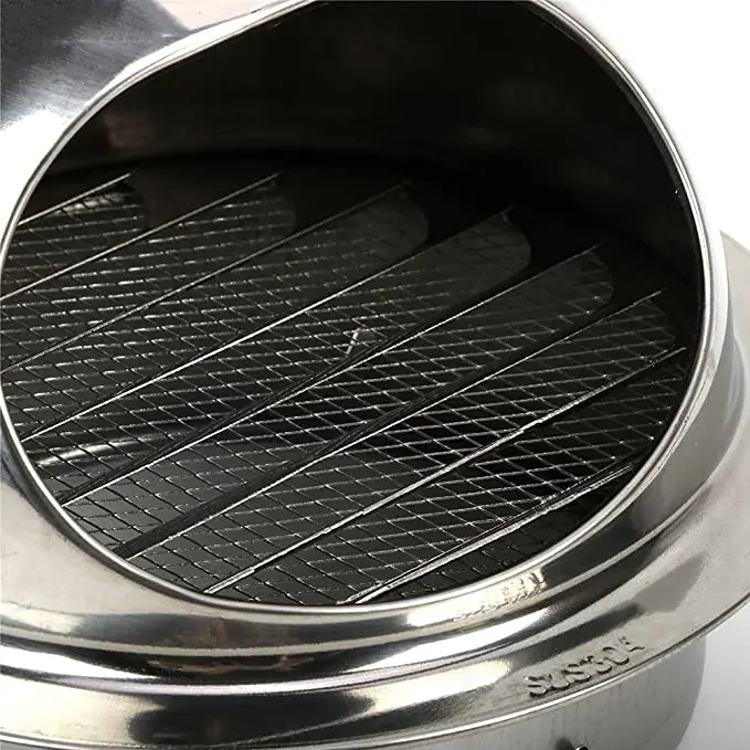 Вентиляционная решетка из нержавеющей стали 304 толстая круглая потолочная с