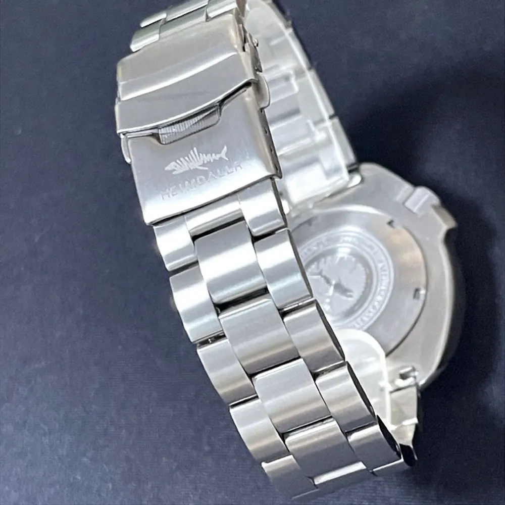 Чехол для дайверских часов из твердого титана для механизмов NH35A/NH36A, сапфировое стекло, черное/серое кольцо глав, водонепроницаемость до 200 м, предотвращает аллергию.