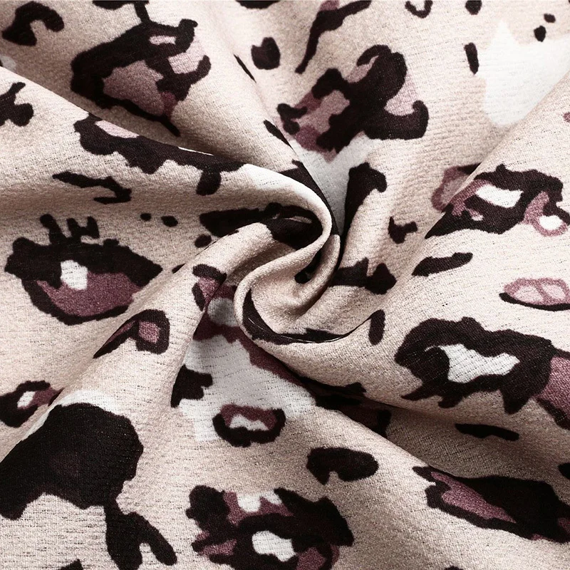 

Leopard Print Womens Dresses Sexy Long Dress Bandage Party Casual Dress Women V-neck Beach Dresses Summer 2019 Bow Vestido Festa