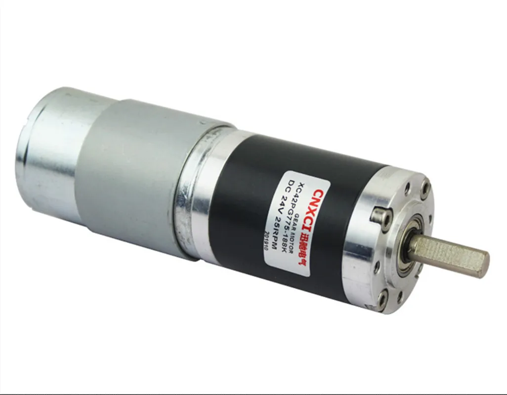Motor de Engrenagem Diâmetro do Eixo Planetário Redutor Escova 775 8mm Baixa Velocidade Alto Torque 42mm dc 42pg775 12v24v
