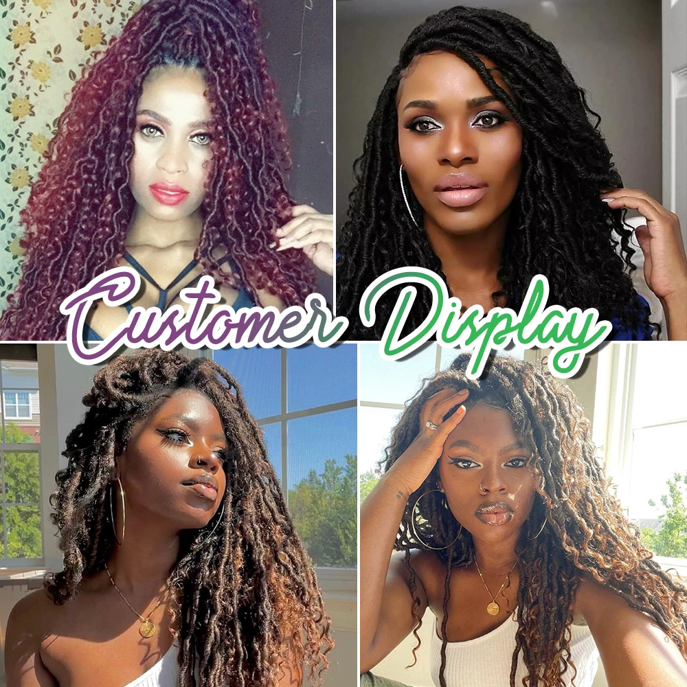 

Faux Locs Crochet Braids Hair Passion Passion Twist River Goddess 14&18 Inches Multi Twist Braids Synthetic Crochet Braids Hair