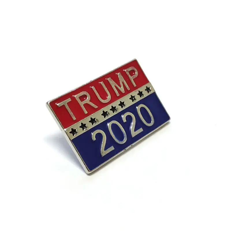 Модная брошь с эмалью в виде булавки изображением президента Дональда Трампа 2020 |