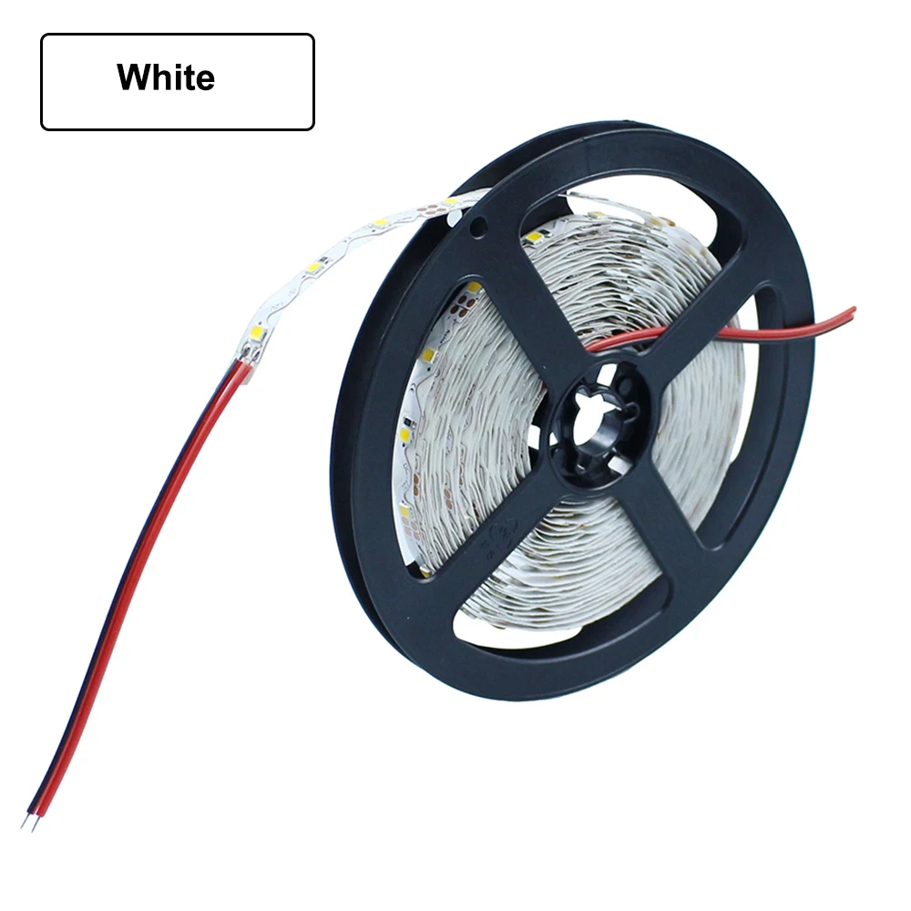 White 5M Светодиодная лента s-образной формы SMD 2835 12 В постоянного тока 5 м 300 светодиодный гибкий светодиодный ленточный светильник с подсветкой буквенный рекламный светильник DC 12 В+ пульт дистанционного управления - Испускаемый цвет: White 5M