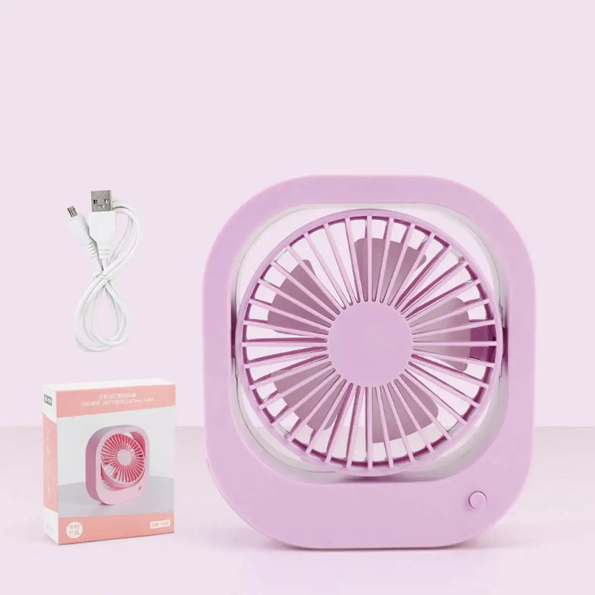 

Summer Portable Mini Fan 2 Speed Adjustable Fans 360 Rotation For Home Office Desk Travel USB Rechargeable Handheld Cooling Fan