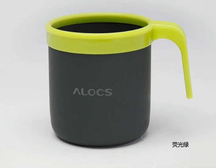 ALOCS 400 мл уличная металлическая чашка портативная походная кофейная посуда
