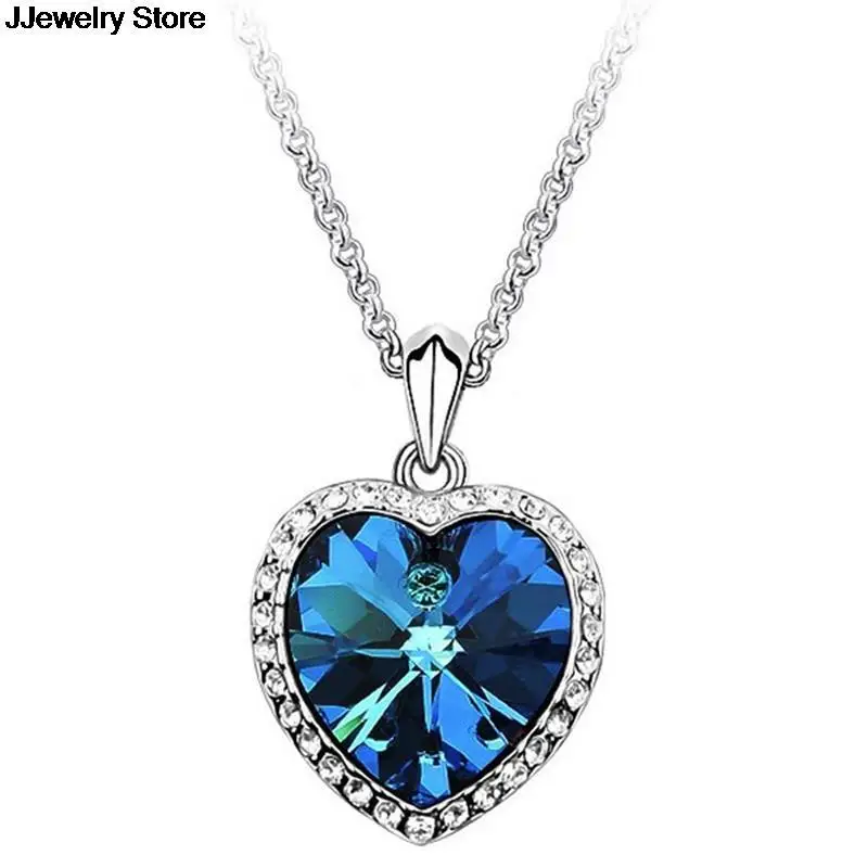 1PC 40cm Maxi Necklace Women Long Chain Charm Pendant Romantic Ocean Love Heart Design Trendy Classic BestFriend | Украшения и