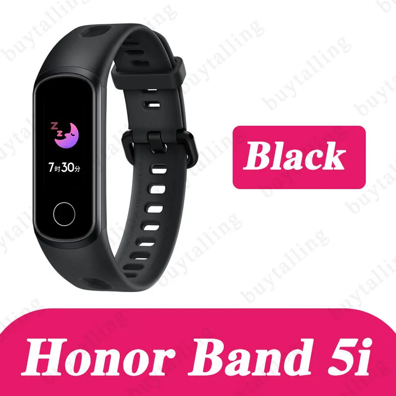 band 5i black Huawei Honor band 5i, умный Браслет, измеритель уровня кислорода в крови, умные часы, трекер сердечного ритма, трекер сна, музыкальный контроль, напоминание о звонках - Цвет: band 5i black