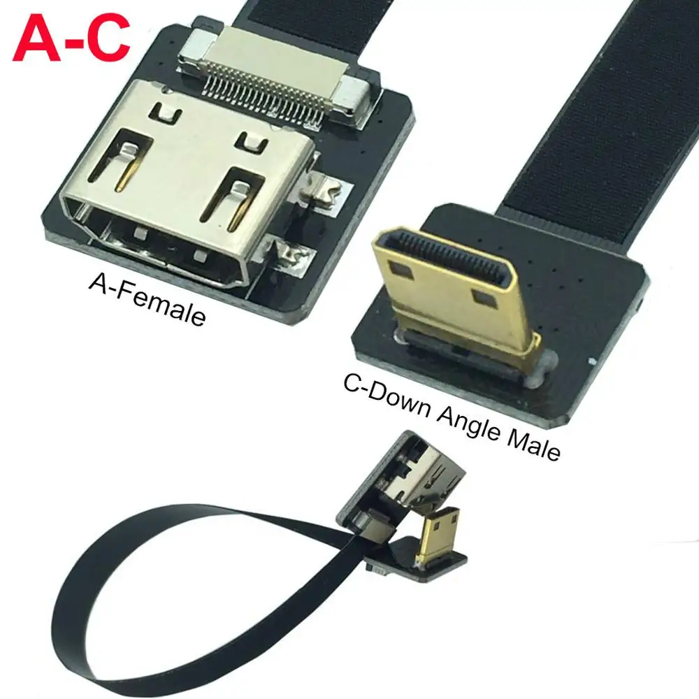 FPV антенна кабель PTZ HDMI A-C стандартный гибкий 5 см-100 см | Электроника
