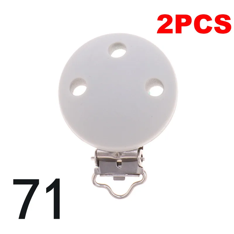 RC-71 Light Gray Fkisbox 2pcs Mouse Pacifier Clip Silicone Bead Baby Teether& Plastic Teething Accessories Nipple Clasps Toy DIY Round Koala - Цвет: RC-71 Light Gray