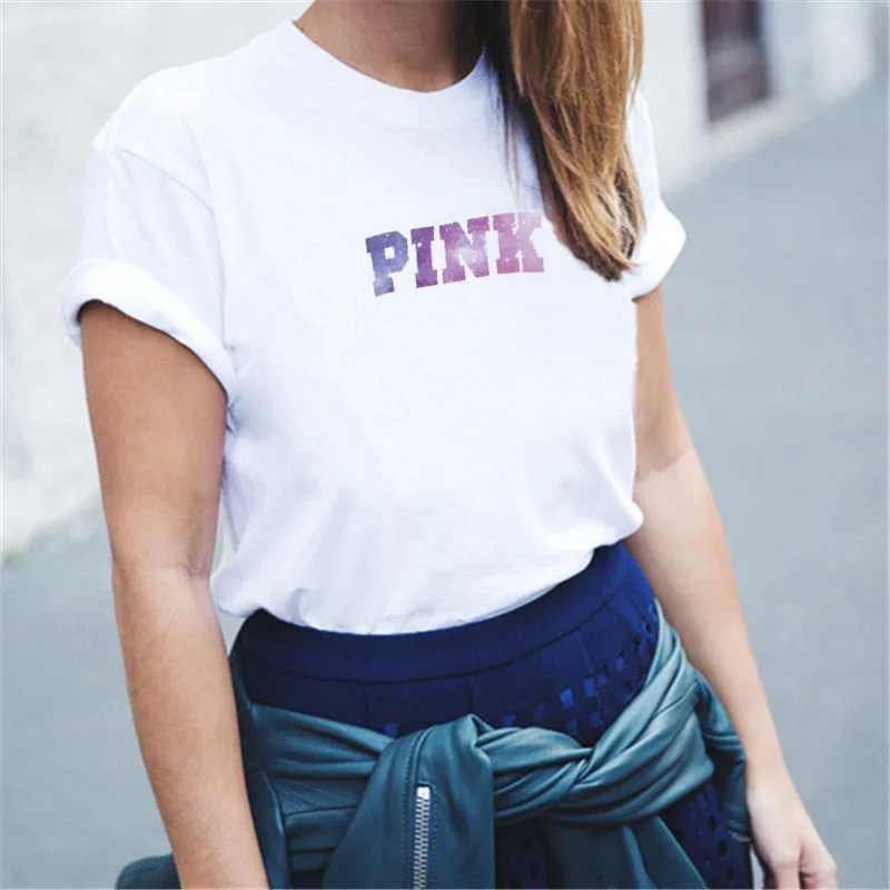 Женская футболка с надписью в стиле Харадзюку женская принтом на заказ короткий