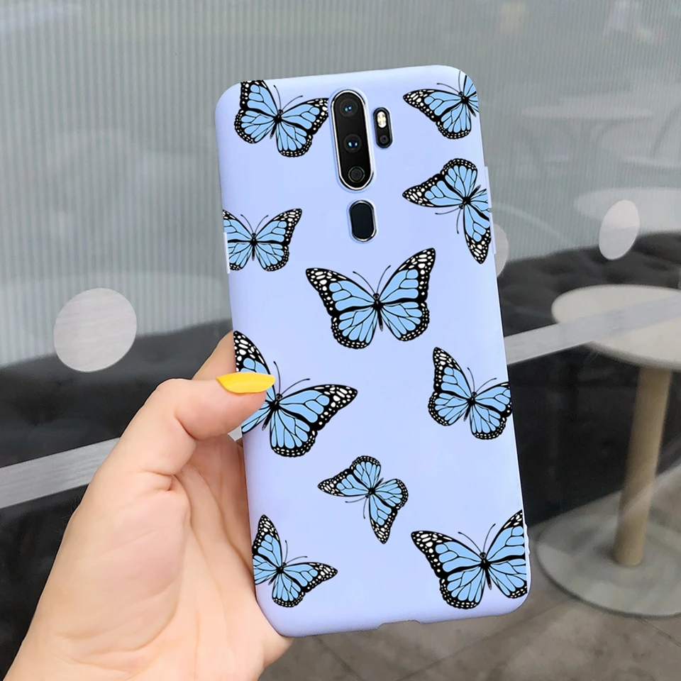 For Oppo A5 A9 2020 A11 A11X Case Cute Butterfly Flower Silicone Back Cover Coque For OPPOA9 OPPOA5 A11 X Bumper Shell Funda best case for android phone