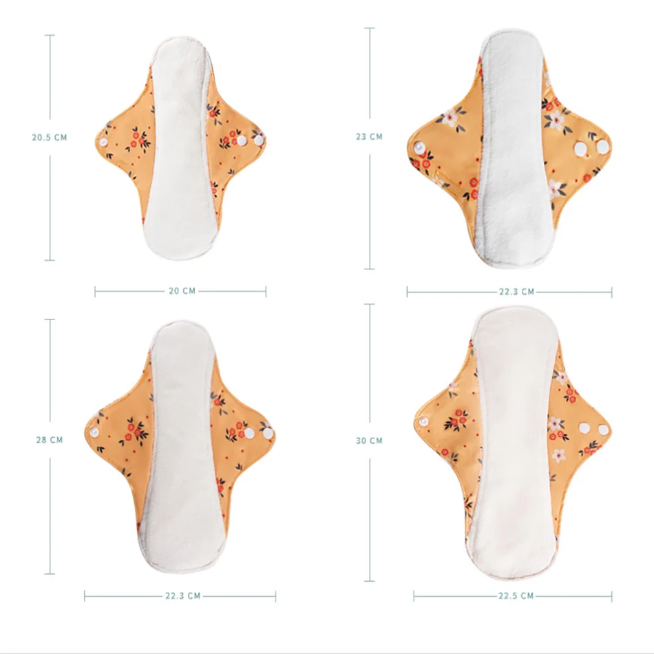 Mora Mona Organic Bamboo Fiber Washable Hygiene Menstrual Pads Reusable Sanitary For Lady | Красота и здоровье