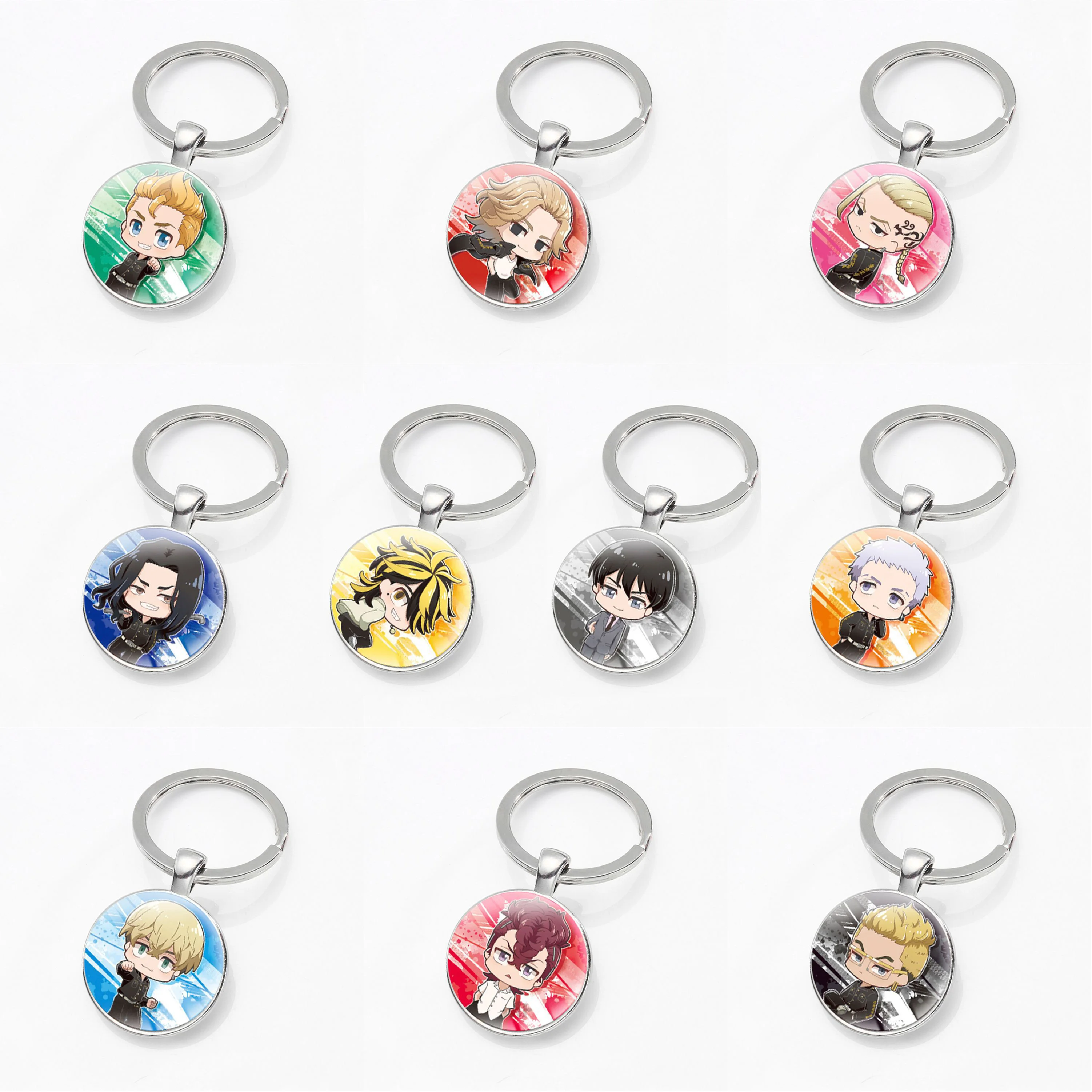 

Anime Keychain Charms Tokyo Revengers Sano Manjiro Alloy Anime Key Chains Accessories Cute Hanagaki Budo Children Gift Wholesale