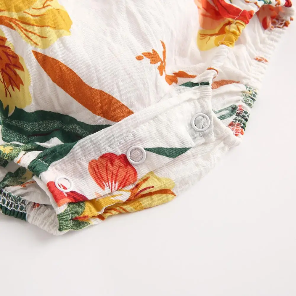 

LILIGIRL Long Sleeves Princess Baby Bodysuit Cotton Flowers Baby Girls Bodysuits Cute Newborn Baby Clothes Summer