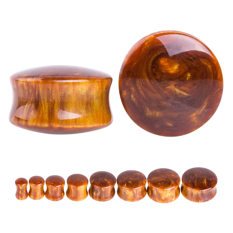 Серьги туннели из смолы с заглушками для ушей 2 шт./лот расширитель Для Пирсинга