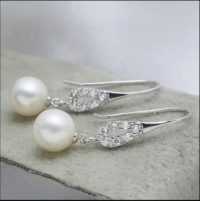 New 1101+++ Long ear hook Natural Oyster Shell Pearl Earrings Fashion temperament | Украшения и аксессуары