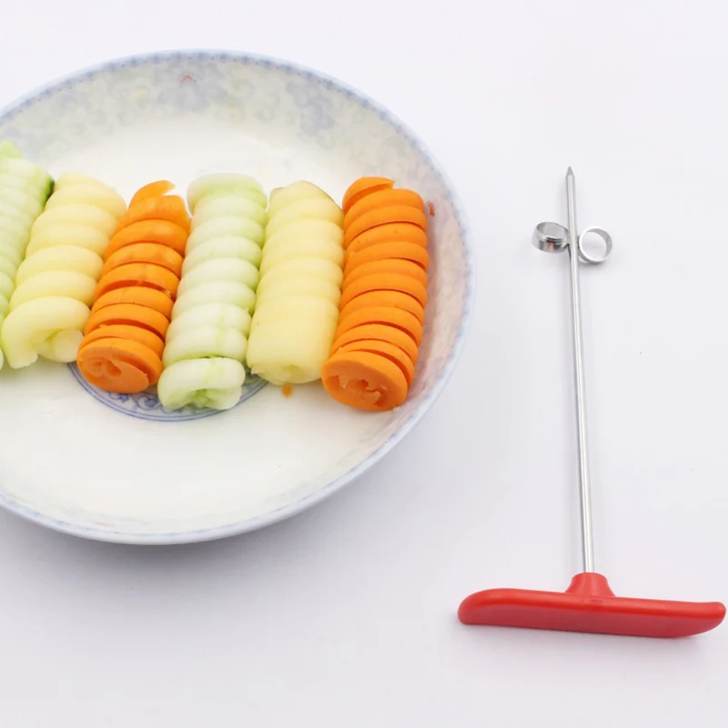 1 шт. спиральный нож для овощей инструмент резьбы измельчитель картофеля моркови