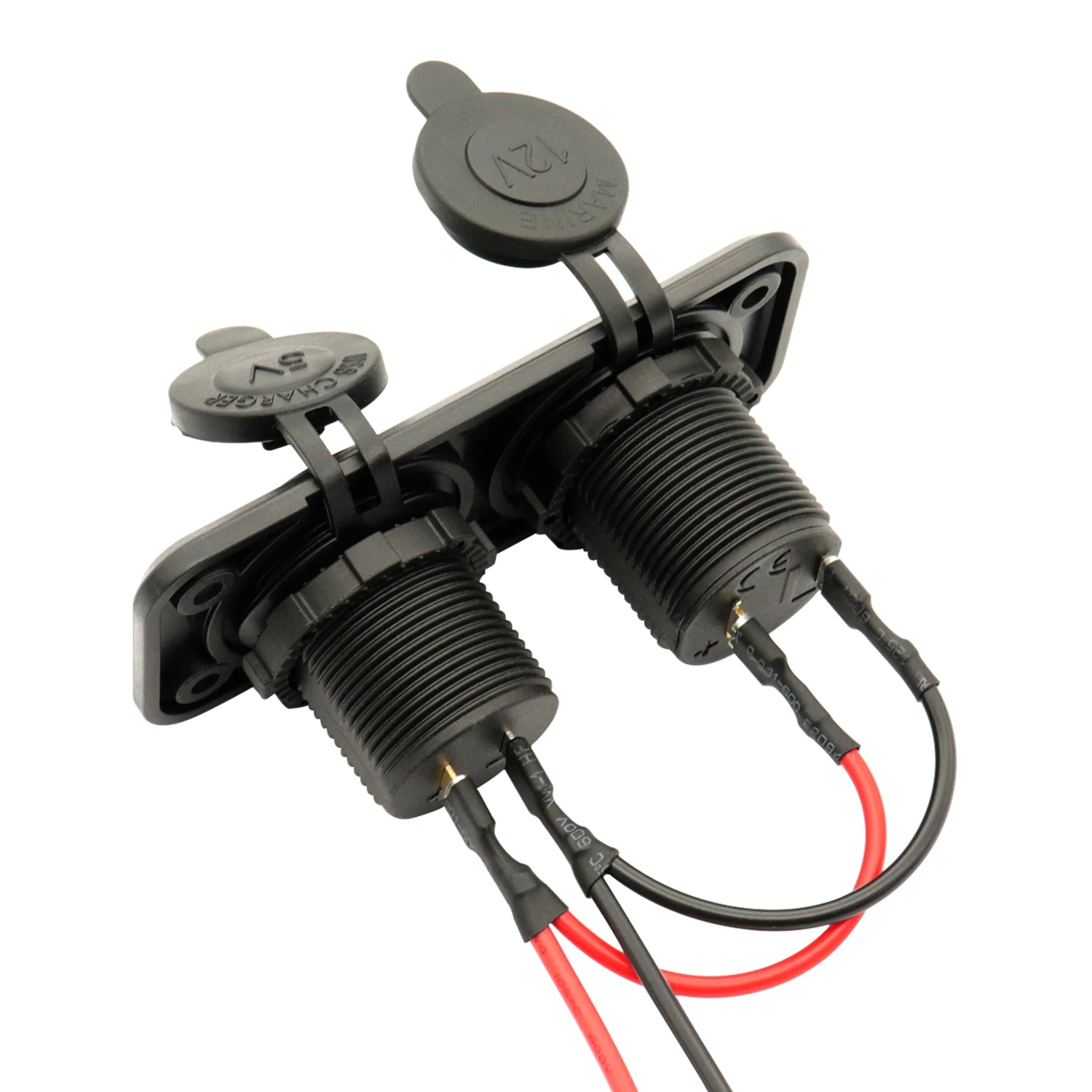 Внешняя панель 2 в 1 4 8 розетка питания постоянного тока для автомобиля лодки