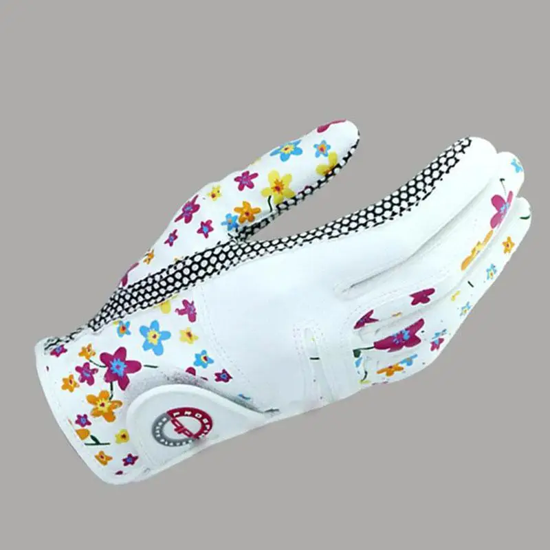 Спортивные перчатки для гольфа hobbylan 1 пара кожаных цветных перчаток женщин и с