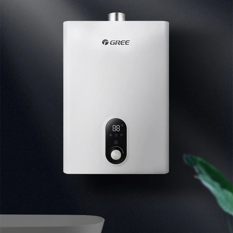 GREE Gas Water Heater Household 13 Liter Natural Gas Constant Temperature Anti Freezing Vertical Screen