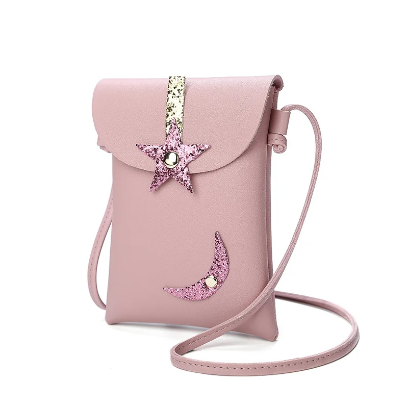 

Fashion Mobile Phone Bag Stars moon Women Small Crossbody Bags Shoulder Bag Messenger Bag Female Clutch Cell Phone Bags for Girl
