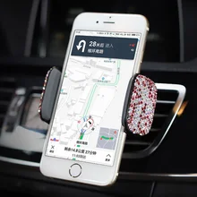 Car Phone Holder Air Vent Mount Stand Pink Car Accessories Universal Car Bling Accessories Interior for Woman Girl Wholesale Car Phone Holder Air Vent Mount Stand Pink Car Accessories Universal Car Bling Accessories Interior for Woman Girl Wholesale