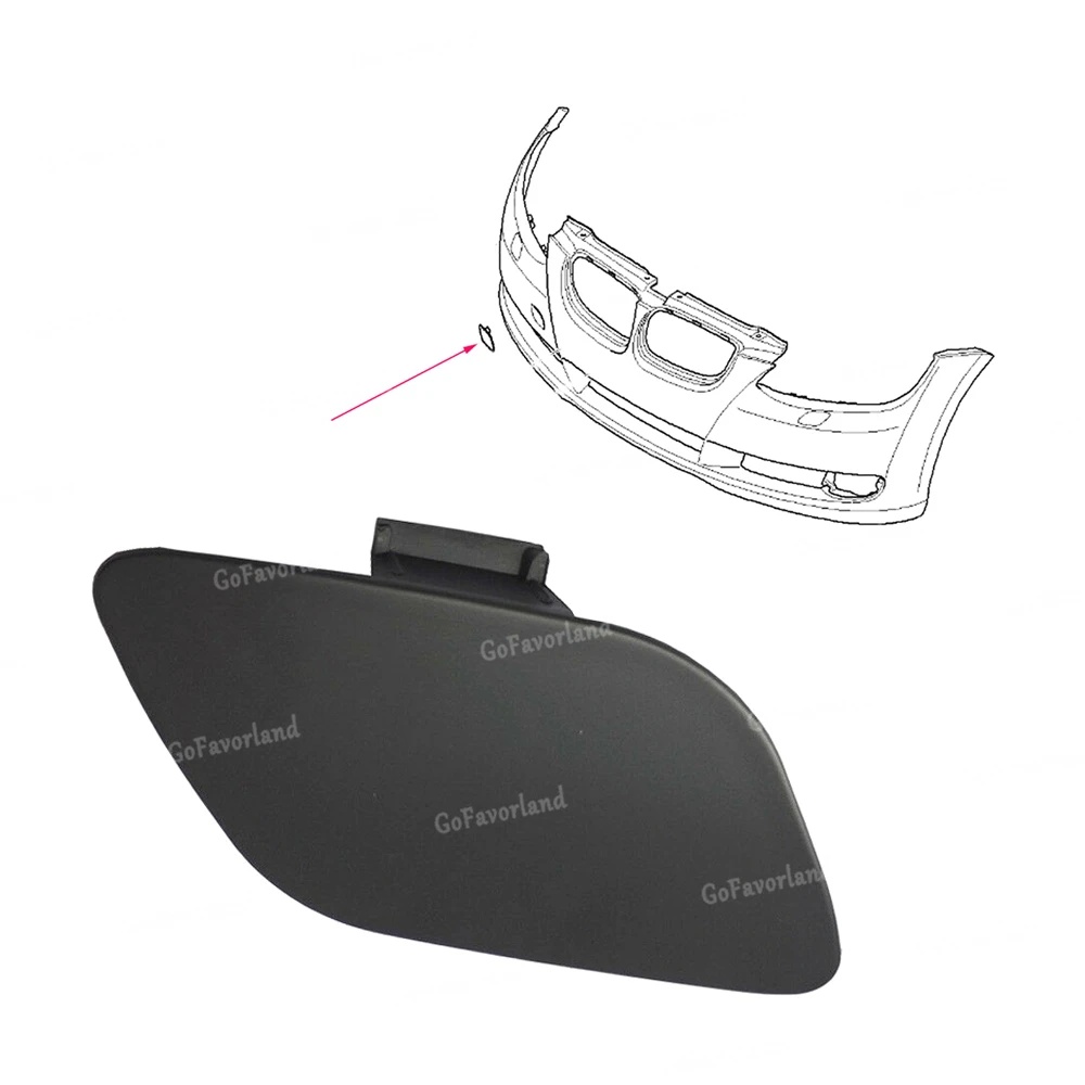 Передний бампер буксировочный крючок наглазник пластиковый Неокрашенный 51117187956