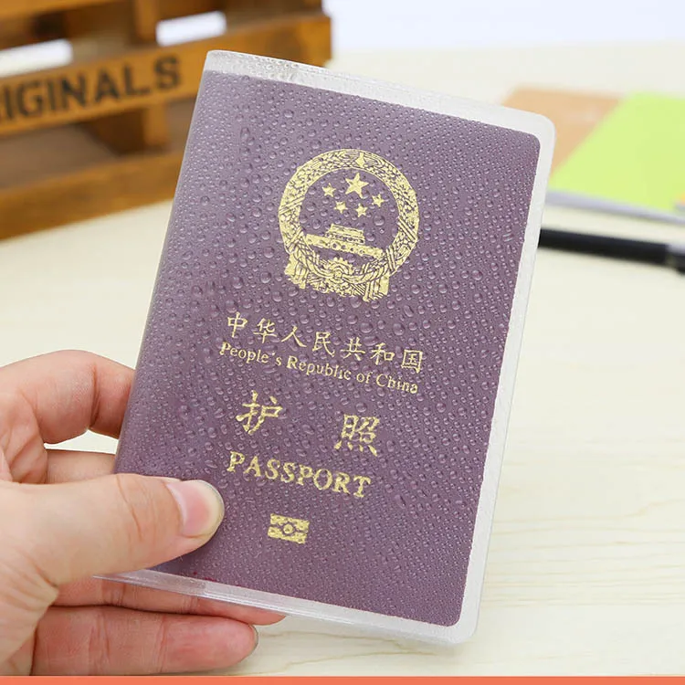 Дорожный водонепроницаемый чехол портмоне для паспорта прозрачный ПВХ ID