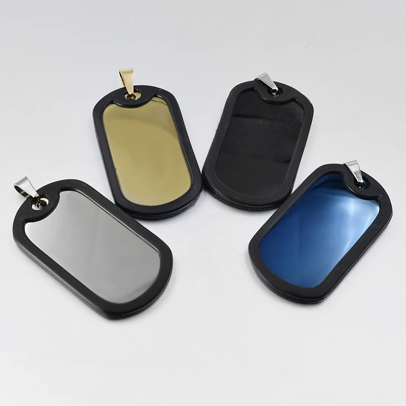 Мужская подвеска CHIMDOU из нержавеющей стали с гладкой металлической вставкой |