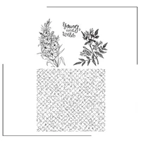 leaves and flowers clear stamps scrapbooking crafts decorate photo album embossing cards making clear stamps new