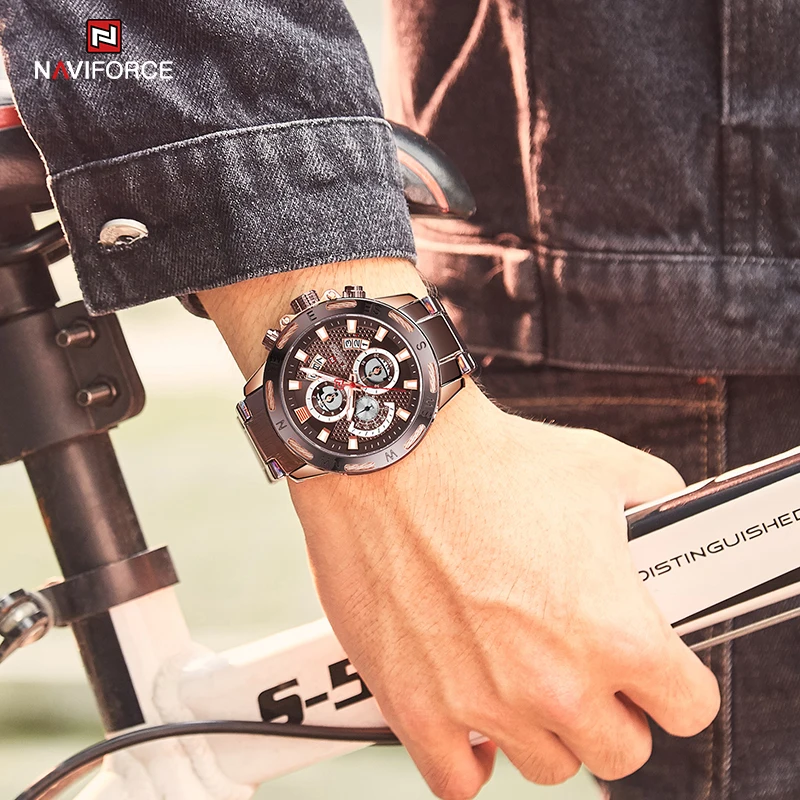 

Men Watches Sport Waterproof Stainless Steel Fashion Luxury Gold Watch Date Clock Quartz Wristwatch Relogio Masculino