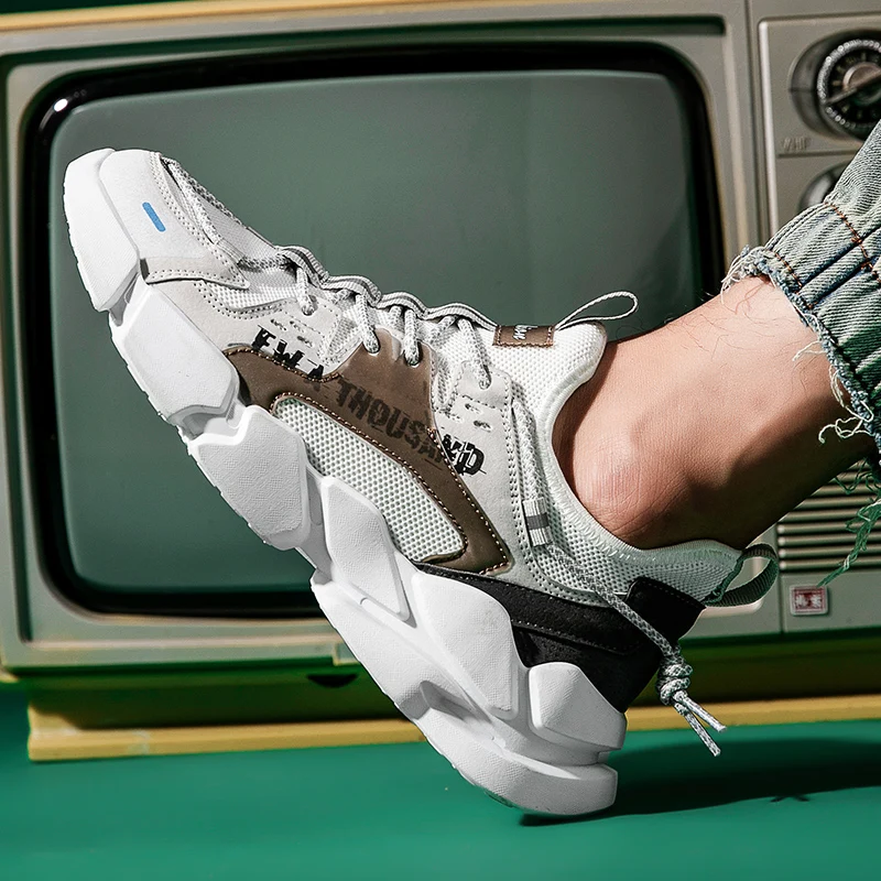 

CYYTL 2021 New Thick-soled Increased Sports Shoes Running Men Women Trendy Sneakers Casual Outdoor Training Deportivas Mujer