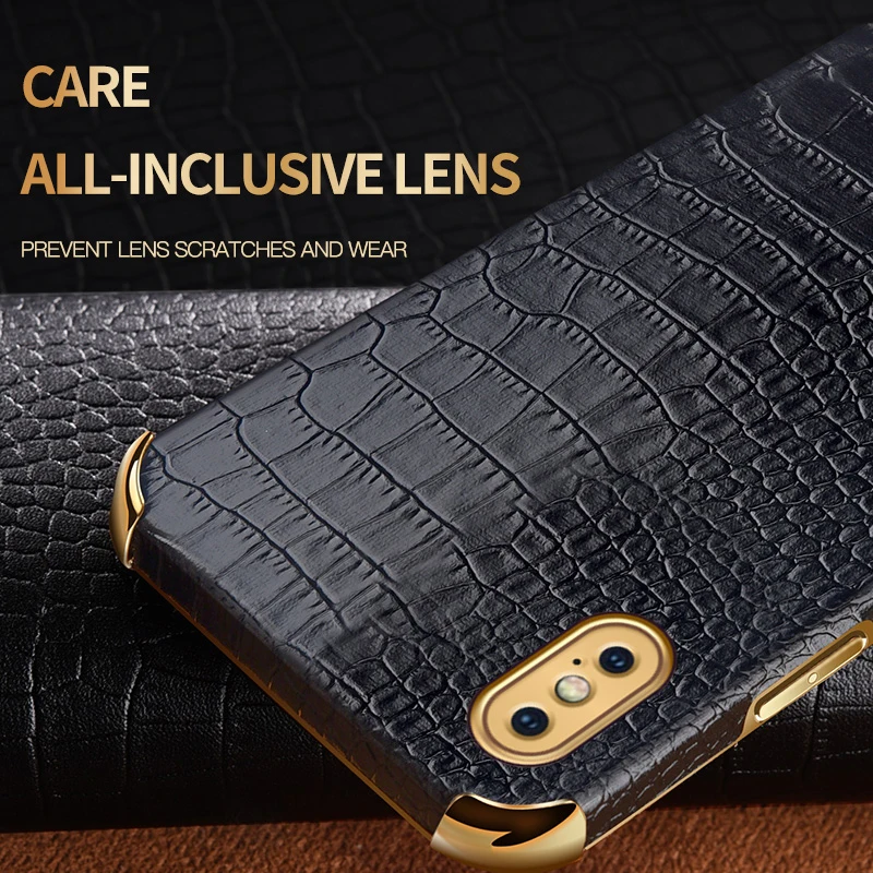 

Metal Magnetic Plating Luxury Case For IPhone X Xr Xs Max With Ring Holder Stand Designer Shockproof Leather Cover Accessories