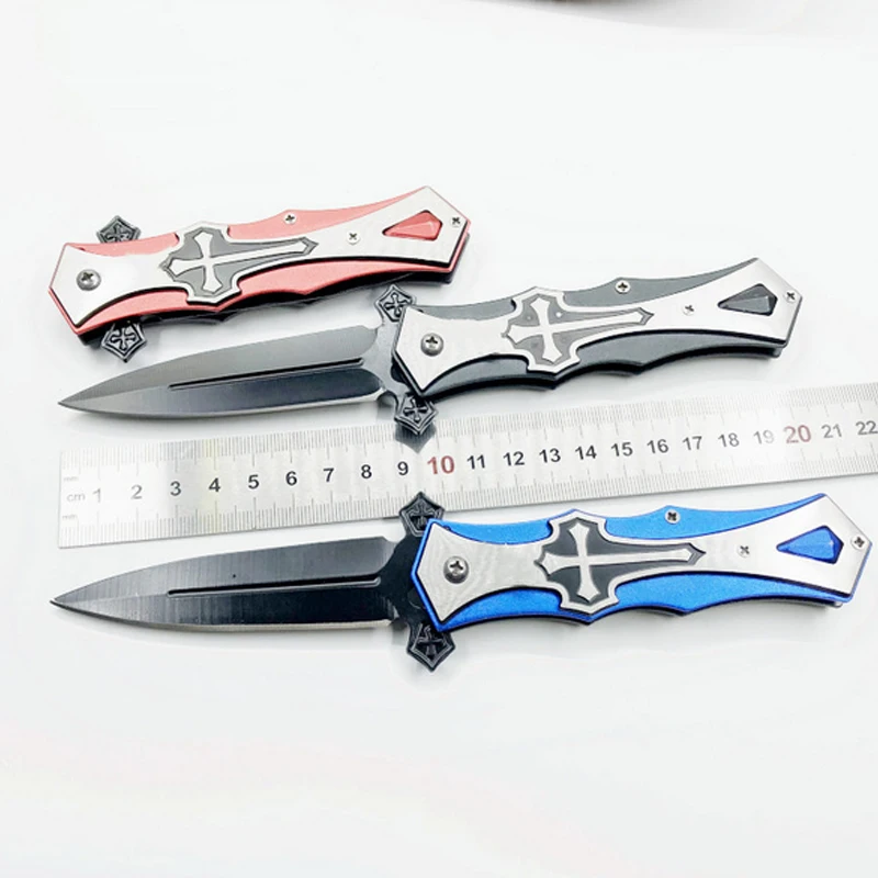 Stainless steel Handle folding hunting knife fast open camping pocket tactical knifes outdoor survival tool High quality | Инструменты