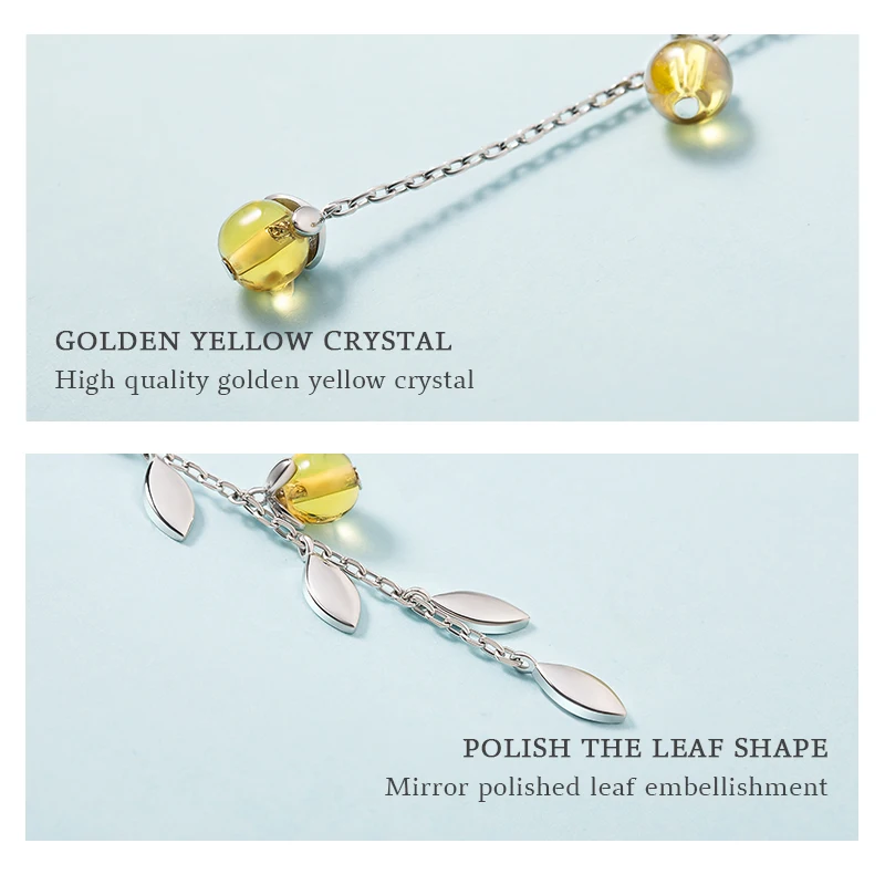 

Thaya Earrings For Women Sea Buckthorn Branch Shape Gold Color Crystal Earring Tassel Chain Chain Women Jewelry Trend 2021