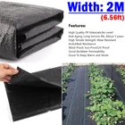 Защита от травы на заказ, ПП Барьерная ткань, ширина 2 м, 6,56 футов, 90 гм2, для сельскохозяйственных фруктов, овощей, посадки