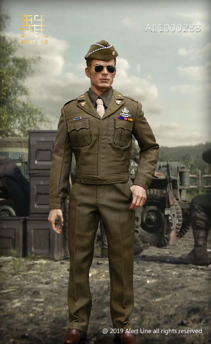 

in stock AL100028 1:6 World War II US Captain Army uniform set World War II US Marine Corps general